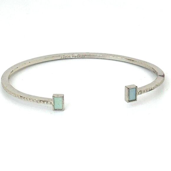 Kendra Scott Jewelry - Retired Kendra Scott Gold Toned Adjustable Bracelet With Opal Tone Inserts